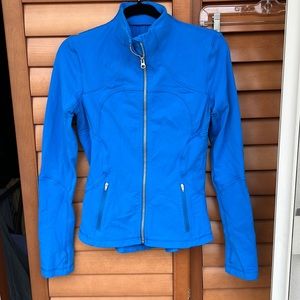 Blue Lululemon full zip sweatshirt, size 6